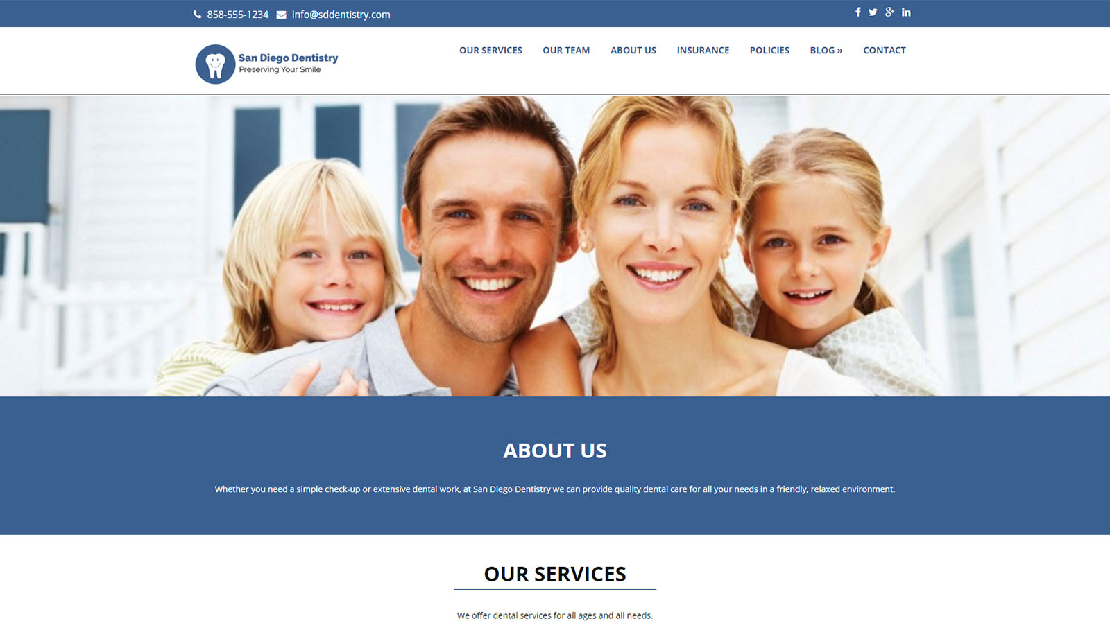 San Diego Dentistry Website